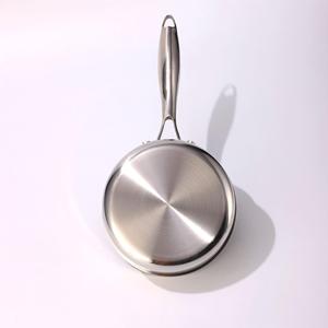 กระทะนมสเตนเลสสตีลสามชั้นขนาดใหญ่ เกรดอาหาร ไม่ติดกระทะ กระจายความร้อนสม่ำเสมอ สำหรับทำซุปและบะหมี่ - Product Image 4