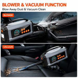 1200A Jump Starter Tire Inflator Air Compressor 7 in 1 <b>Car</b> Battery Booster with Blower Vacuum LED Light Power Bank SOS OEM ODM - Product Image 3