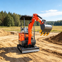 Mini-excavatrice compacte sur chenilles TP17 de 1,7 tonne avec moteur Kubota, vente directe usine, mini-excavatrice hydraulique plus grande