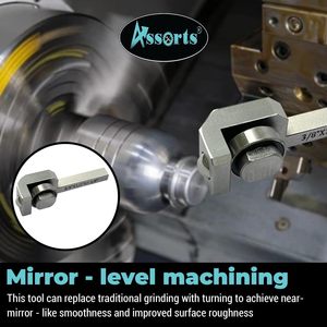 Assorts Burnishing <b>Tool</b> 3/8 X 1/2 X 2-3/8 Shank Light Duty <b>Lathe</b> <b>Tool</b> HRC 18-68 - Product Image 5