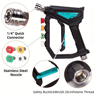 La interfaz <span class=keywords><strong>de</strong></span> la boquilla es para el limpiador <span class=keywords><strong>de</strong></span> alta presión utilizado para el lavado <span class=keywords><strong>de</strong></span> automóviles y la limpieza <span class=keywords><strong>de</strong></span> balcones. - Product Image 3