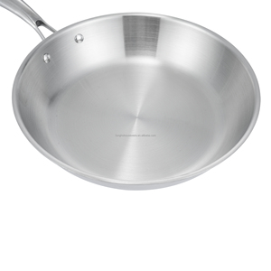 <span class=keywords><strong>Ensemble</strong></span> de casseroles en acier inoxydable à <span class=keywords><strong>induction</strong></span> à 3 couches épaisses de conception moderne, sans revêtement, avec poêle à frire et couvercle - Product Image 3