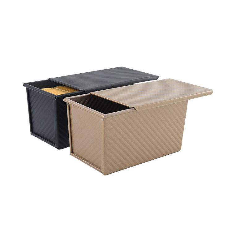 Basics Rechthoekige broodbakvorm, set van 2, anti-aanbaklaag, koolstofstaal, grijs, 27 x 15 x 7 cm