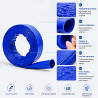 Tuyau plat en PVC haute pression pour évacuation d'eau, tuyau d'irrigation flexible, tuyau de transfert d'eau pour pompe, fourniture d'usine
