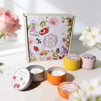 Coffret Cadeau de Bougies Semi-Artisanales en Cire de Soja, 12 Couleurs, Parfums Floraux et Fruités, pour Cadeaux Transfrontaliers, Anniversaires et Fêtes