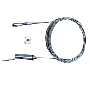 <span class=keywords><strong>Luminaire</strong></span> de bureau <span class=keywords><strong>corde</strong></span> de suspension panneau LED <span class=keywords><strong>fil</strong></span> de suspension panneau publicitaire levage 304 câble métallique en acier inoxydable - Product Image 2