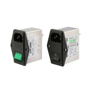 VIIP WeiAiPu VIP1-1E-03 Prise de courant sécurisée 250V AC 10A avec filtres RFI (réseaux LC RC) pour tubes simples/doubles, entrée IEC - Product Image 1
