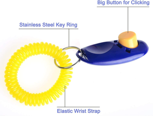 Factory Wholesale Universal Animal Pet <b>Dog</b> Training Clicker with Wrist Bands Strap - Product Image 4