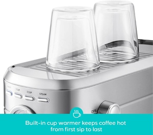 PANCERKA 20 Bar Compact Espresso Machine Stainless Steel Milk Frother 34oz Removable <b>Coffee</b> <b>Maker</b> Household - Product Image 2