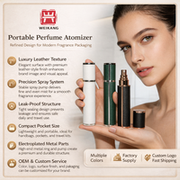 Atomiseur de parfum portable de luxe rechargeable, vaporisateur de poche à fine brume, flacon de voyage vide pour parfum, emballage personnalisé