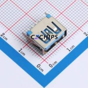 HC-USB3.0-L100-ZP USB Connector Through hole Component (THT) Connector Type-A USB 3.0 Female Through Hole - Product Image 1