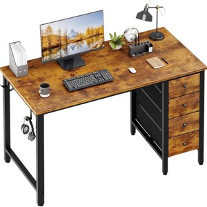 Cross-border trade, storage-equipped floor-standing desktop computer <b>desk</b>, multi-functional <b>wooden</b> writing <b>desk</b> for home use. - Product Image 5