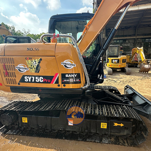Excavatrice sur chenilles hydraulique <span class=keywords><strong>Sany</strong></span> SY75C Pro 7,5 8 tonnes d'origine 2023 avec pompe et boîte de vitesses Kawasaki, mini <span class=keywords><strong>pelle</strong></span> à faible nombre d'heures de fonctionnement à vendre - Product Image 4