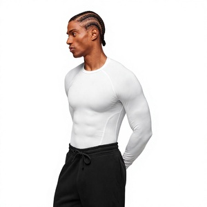 Men's <b>Long</b> <b>Sleeve</b> Quick <b>Compression</b> T-<b>Shirt</b> Rush Guard for Running Gym Workout Sportswear Training Wear - Product Image 4