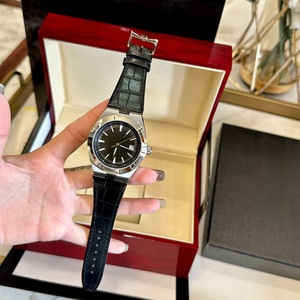 Reloj mecánico automático con esfera negra para hombre, con correa de cuero, reloj de pulsera informal para negocios - Product Image 4