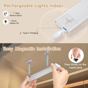 Newest Modern Motion Sensor 5V USB Rechargeable Eco-Friendly LED Strip Light Shade Wall-Mounted <strong>Kitchen</strong> <strong>Cabinet</strong> <strong>Lighting</strong> up - Product Image 6