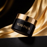 Pot en verre à large ouverture OEM 1oz 30g 50g, couleur personnalisée, avec couvercle en plastique pour beurre corporel, pour le visage et les yeux