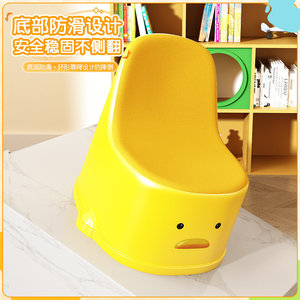 Children's Backrest <b>Chair</b> Thickened Seat Foam Filling Anti Slip <b>Study</b> <b>Chair</b> For Kids - Product Image 3