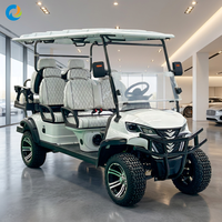 Voiturette de golf électrique 48V à grande vitesse pour 6 passagers, idéale pour les aéroports, les visites touristiques, les hôtels, les centres de villégiature et les quartiers résidentiels - Vente en gros