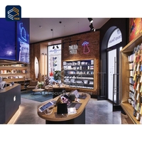 Vitrine de magasin contemporaine sécurisée pour téléphones portables avec affichage visuel de la marque