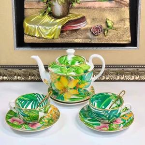 Taza de Café de Cerámica de Lujo al por Mayor, Serie Selva Tropical, Porcelana, Juego de 15 Tazas de Café y Té con Caja de Regalo - Product Image 2