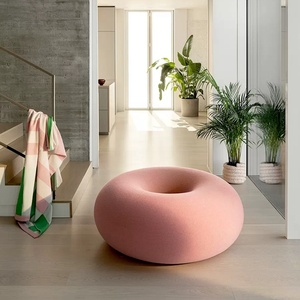 Fauteuil inclinable rond simple et moderne de conception suédoise, fauteuil en tissu pour salle à manger, salon, chambre à coucher, balcon, détente - Product Image 2