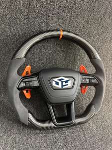 Volante de Fibra de Carbono Compatible con Audi TT R8 TTS TTRS S3 8P MK2 MK3 B8 A3 A4 A5 A6 S1 <span class=keywords><strong>S2</strong></span> S5 RS3 RS4 RS5 RS6 RS7 C6 2008-2012 - Product Image 6