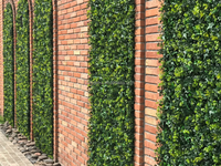 Panneau de jardin vertical multi-plantes Jungle, mur végétal assemblé, décoration murale verte, haie artificielle, clôture en feuillage