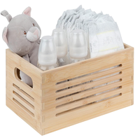 Caisses en bois de paulownia faites à la main, boîtes de rangement en bois brut pour l'organisation de la maison, la cuisine, la salle de bain, l'affichage en magasin