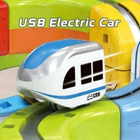 SamToyCn Blocs de construction magnétiques électriques à grande vitesse, jouet de construction de piste magnétique, ensemble de rails de levitation, cubes magnétiques, piste de train pour enfants