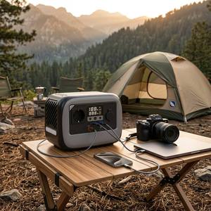 Station d'alimentation portable 300W, générateur solaire à onde sinusoïdale pure, charge rapide AC PD 100W pour le camping - Product Image 2