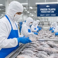 Tilapia entière congelée IQF de qualité supérieure 200-300g 300-500g 500-800g Origine Chine Poisson congelé en vrac de haute qualité pour la restauration