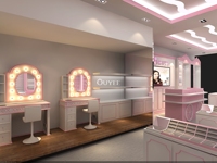 Einzelhandel Holz Kosmetik Geschäft Display Regal Make-up Ständer Vitrine Schaukasten