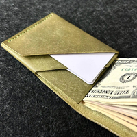 CHROIS Portefeuille Mini Unisexe en Cuir PU à Fermeture Ouverte, Couleur Unie, Porte-Monnaie Portable de Voyage Étanche