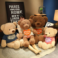 Peluche ours en peluche, coussin pour filles, cadeau de la Saint-Valentin, poupée en tissu