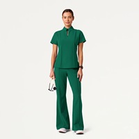 82033, Ensemble de blouses médicales unisexes à col polo, respirant, uniforme pour médecins, infirmières, SPA, salon, vêtements de travail