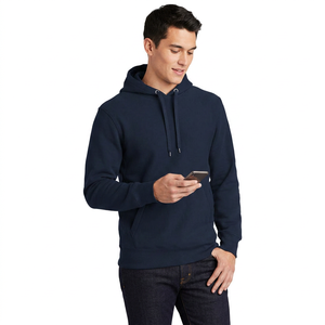 Sudaderas con Capucha Unisex Otoñales, Sólidas, con Relieve, Precio al por Mayor, Cómodas, Transpirables, de Poliéster/Algodón - Product Image 1