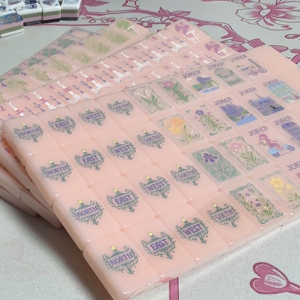 Tuiles de Mahjong en Acrylique Rose Clair de Luxe 36mm, Motif Joker Ville de <span class=keywords><strong>Paris</strong></span>, Écologiques et Portables, Stock d'Usine - Product Image 6