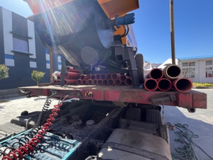 Pompa per Calcestruzzo Statica SMCP40-10-82R 40m3/h con Motore Diesel, Montata su Rimorchio, con Telecomando e Tubazioni - Product Image 6