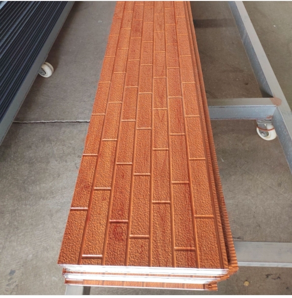 Polyurethane  WPC Exterior Outdoor  Pvc Wall Panels Interior Decorative Slat Paneling  Cladding Metal Foam Pu Sandwich Panel