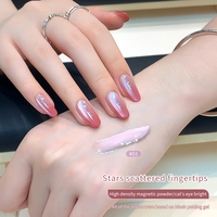 Vernis à ongles en perles de verre transparent à l'eau bouillie rose