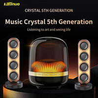 Altavoz Portátil para Cine en Casa Kasinuo JH08 60W BT 2026, Diseño de Cúpula Transparente 5.4, Luz RGB, Estéreo de 3 Vías, Doble