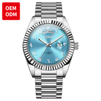 OEM ODM 5650 Montre à quartz classique de luxe de haute qualité pour homme avec logo personnalisé, calendrier et chiffres arabes
