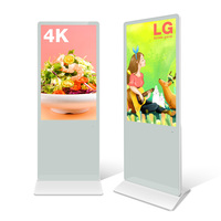 Layar Digital Signage Panel LCD Berkualitas Tinggi 4K untuk Tampilan Sambutan Dalam Ruangan yang Efektif, Cocok untuk Pusat Perbelanjaan dan Pendidikan