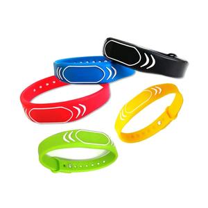 Braccialetto RFID regolabile in Silicone impermeabile 125khz o 13.56mhz/EM o bracciale <span class=keywords><strong>M</strong></span>-ifare - Product Image 1
