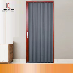 Porte pliante moderne en alliage d'aluminium Sable Maille diamantée Rideau de fenêtre en acier inoxydable non perforé Coulissant télescopique Invisible - Product Image 1