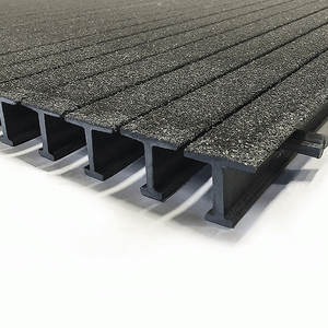 Grilles de revêtement de sol pour bétail Caillebotis en fibre de verre pour gouttières Caillebotis ignifugé - Product Image 1