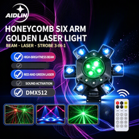 Projecteur à tête mobile 150W Bee Eye à six bras, faisceau LED RGBW, stroboscope, DMX512, contrôle sonore, télécommande, IP65, lumière de scène DJ, discothèque