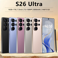 S26 Ultra, Teléfono Inteligente de 7.3 Pulgadas, 16GB+1TB de Almacenamiento, 5G, Doble SIM, Pantalla OLED HD, LTE, Android 15