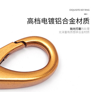 <b>Car</b> Keychain Zinc Alloy <b>Hook</b> Antique Gold Plating Metal Buckle Home Use - Product Image 2